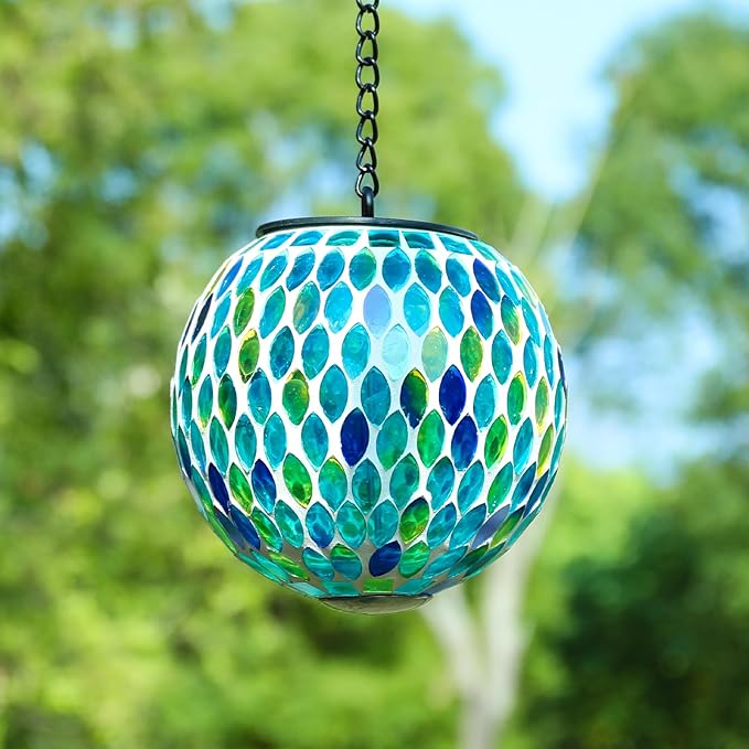 Mosaic Solar Lantern Set, Classic Outdoor Lighting