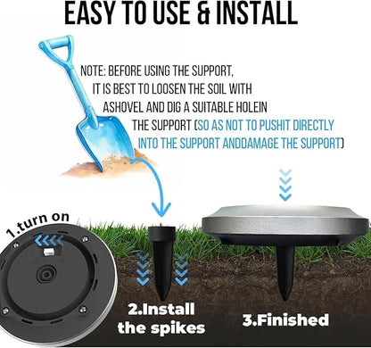 Solar Lights Outdoor,12 Pack Solar Garden Lights for Pathway,Yard,Deck,Lawn,Patio,Walkway,Driveway,Step（Brightwhite）