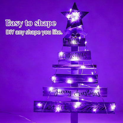 16ft Silver String Lights for Backyard, Waterproof LED