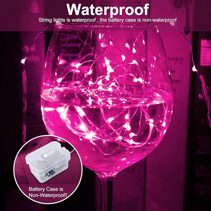 100-Pack Christmas String Lights, 20 LED Waterproof Twinkle Lights