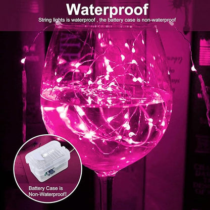 Christmas Fairy Lights 6-Pack, 7ft 20 LED Battery Twinkle Lights