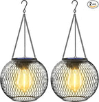 Backyard Solar Lantern Set 2-Pack, Classic Backyard Lighting