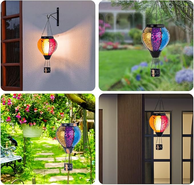 Garden Solar Garden Lanterns, Elegant Waterproof LED
