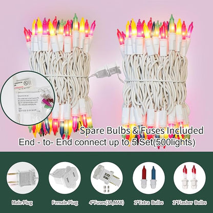 Christmas Twinkle Lights, 6ft Waterproof for Backyard