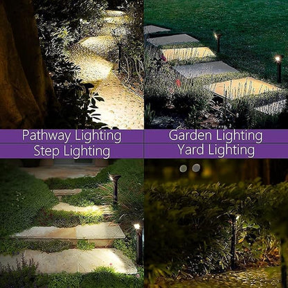 Solar Outdoor Lights with Motion Sensor – Waterproof LED Pathway Lights for Yard, Garden, Walkway, Driveway – Auto On/Off, Easy Installation (8 Pack)