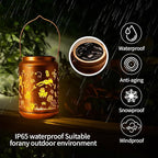 Frog Solar Backyard Lanterns, Metal Waterproof LED