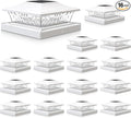 RGB Solar Fence Post Caps 16-Pack, Yard LED