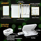 50 LED Christmas Twinkle Lights, 16ft Waterproof for Backyard