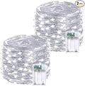 Christmas Porch String Lights 2-Pack, 20ft 60 LED Waterproof