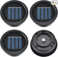 4-Pack Classic Courtyard Solar Lanterns for Backyard, Waterproof LED