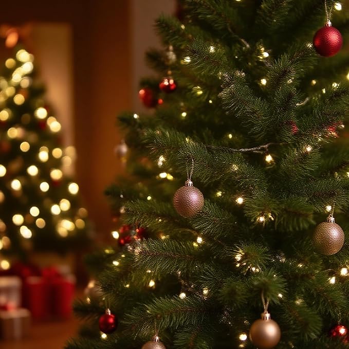 Christmas Twinkle Lights, 16ft Waterproof for Backyard