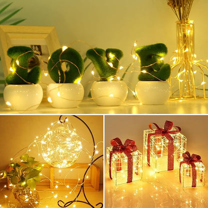 30-Pack Christmas String Lights, 7ft 20 LED Waterproof Twinkle Lights