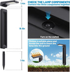 Solar Garden Path Lights 4-Pack, Waterproof