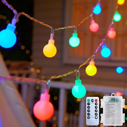 60 LED Christmas Twinkle Lights, Waterproof for Patio