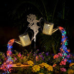 Solar Flower Garden Statue Light, Outdoor Decor