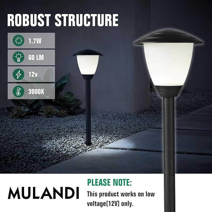 Solar Walkway Path Lights 6-Pack, IP65 Waterproof