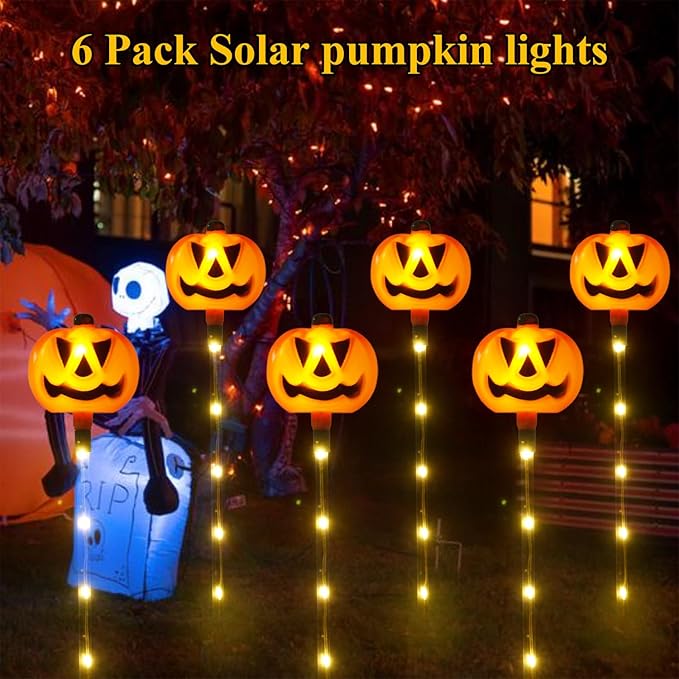 Solar Pathway Lights 6-Pack, Driveway LED
