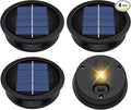 Courtyard Solar Hanging Lanterns 4-Pack, Metal Porch Decor