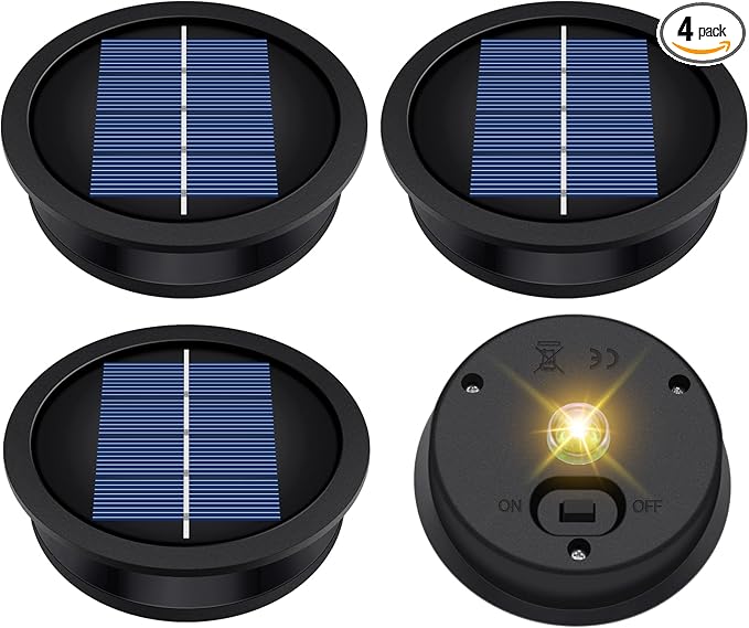 Courtyard Solar Hanging Lanterns 4-Pack, Metal Porch Decor