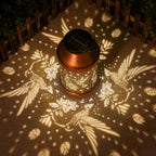 Hummingbird Solar Backyard Lanterns, Rustic Waterproof LED
