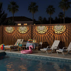 Solar Step Lights 6-Pack, Waterproof Wall