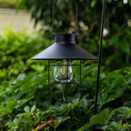 2-Pack Classic Backyard Solar Lanterns for Porch, Waterproof LED