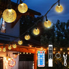 Christmas String Lights, 22ft 50 LED Waterproof Twinkle Lights