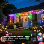 25ft LED Patio String Lights, Waterproof Outdoor