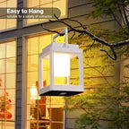 Garden Solar Lantern Set, Metal Yard Lighting