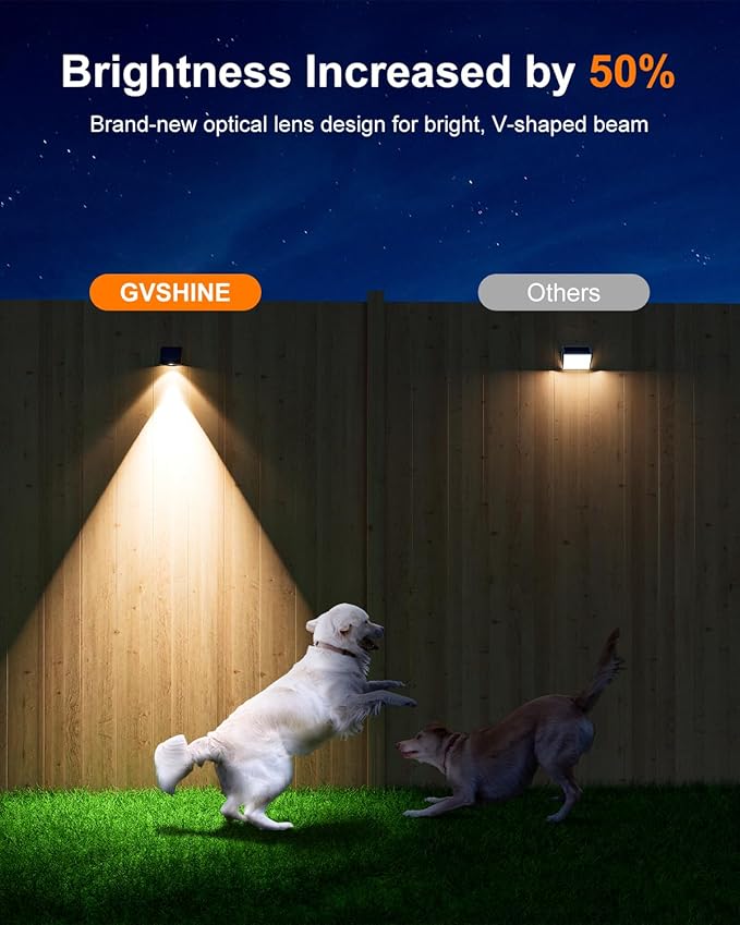 12-Pack Cool White Solar Deck Lights, Outdoor LED