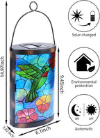 Hummingbird Solar Hanging Lanterns, Charming Garden Decor