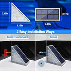 16-Pack Modern Solar Patio Lights, Outdoor LED