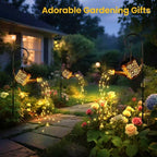 Solar Metal Garden Light, Waterproof Yard Decor