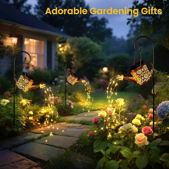 Solar Metal Garden Light, Waterproof Yard Decor