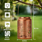 Courtyard Solar Backyard Lanterns, Elegant Waterproof LED
