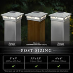 Upgraded Solar Post Cap Lights for Patio, LED