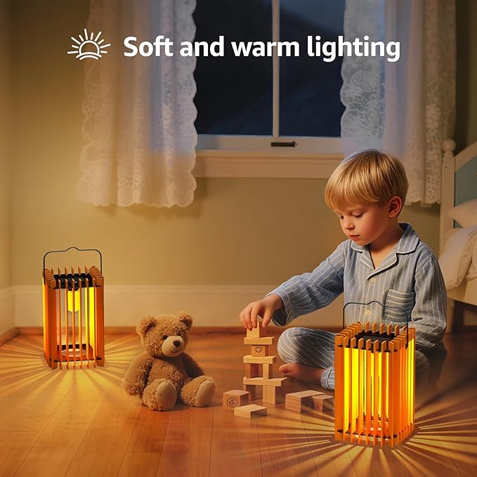 2 Pack 13" Solar Lantern Outdoor Waterproof IP44 Outside Lights LED Hanging Rattan Lamp for Patio Garden Decor Porch Yard Table Top Decorative