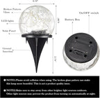 Warm White Solar Pathway Lights 4-Pack, Walkway LED