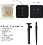 2-Pack Christmas String Lights, 80ft 240 LED Remote & Timer