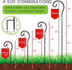 24-Pack 46" Shepherd's Hooks, Heavy-Duty Garden Stakes