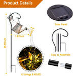 Solar Courtyard Lanterns, Porch Hanging LED Decor