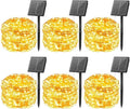 6-Pack Christmas String Lights, 198ft 600 LED Waterproof Twinkle Lights