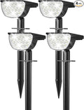 4-Pack Solar Spotlights, 76 LED Garden Lights