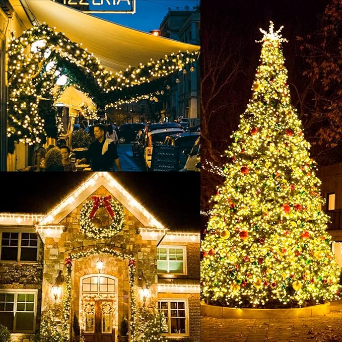 Christmas Fairy Lights, 33ft 100 LED Battery Twinkle Lights