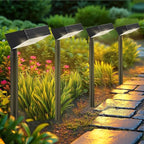 8-Pack Solar Path Lights, Outdoor Driveway LED