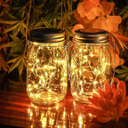 Solar Mason Jar Lights, 30 LED Fairy Firefly