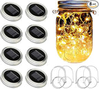 8-Pack Warm White Porch String Lights, Weatherproof LED