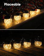 Solar Globe Lanterns, Outdoor Hanging LED Decor