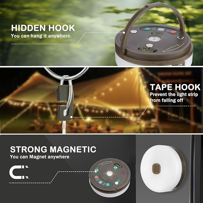 8ft String Lights for Patio, Waterproof LED
