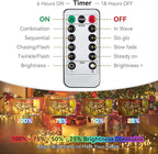 33ft Christmas LED String Lights, Waterproof Timer Lights